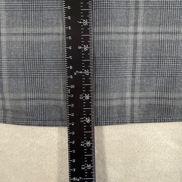 Billy Reid Shirt Mens X Large Gray Plaid Standard Fit Button Up Long Sleeve - Picture 9 of 13